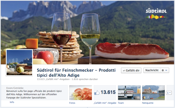 Conzepta, Facebook, Facebook-Seite kreieren, Agentur, Bozen, EOS, Export Organisation Südtirol, Südtirol für Feinschmecker